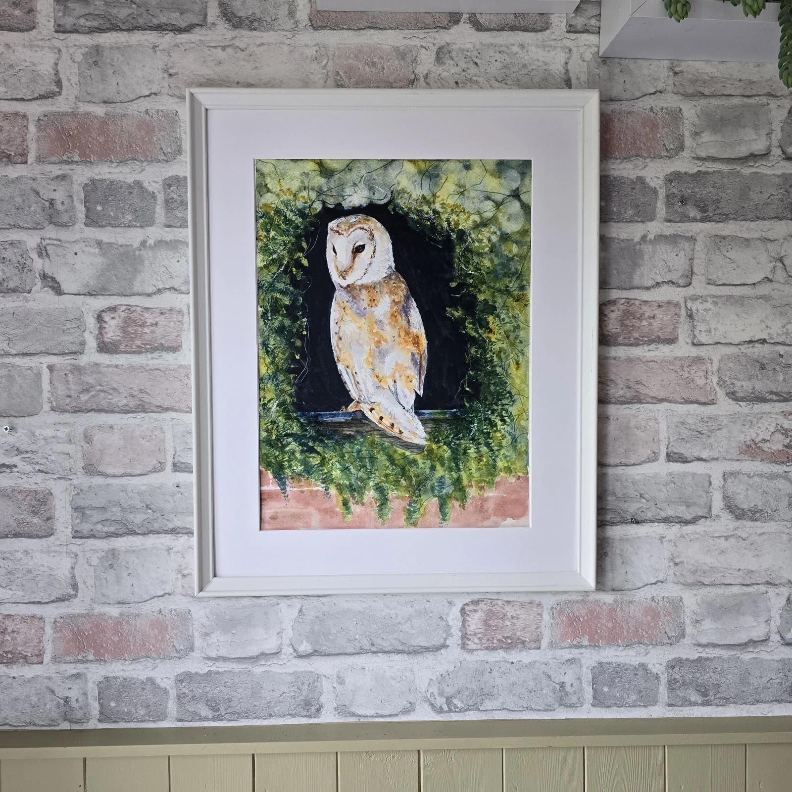 Barn Owl Watercolour Painting, Framed Wildlife thumbnail 11