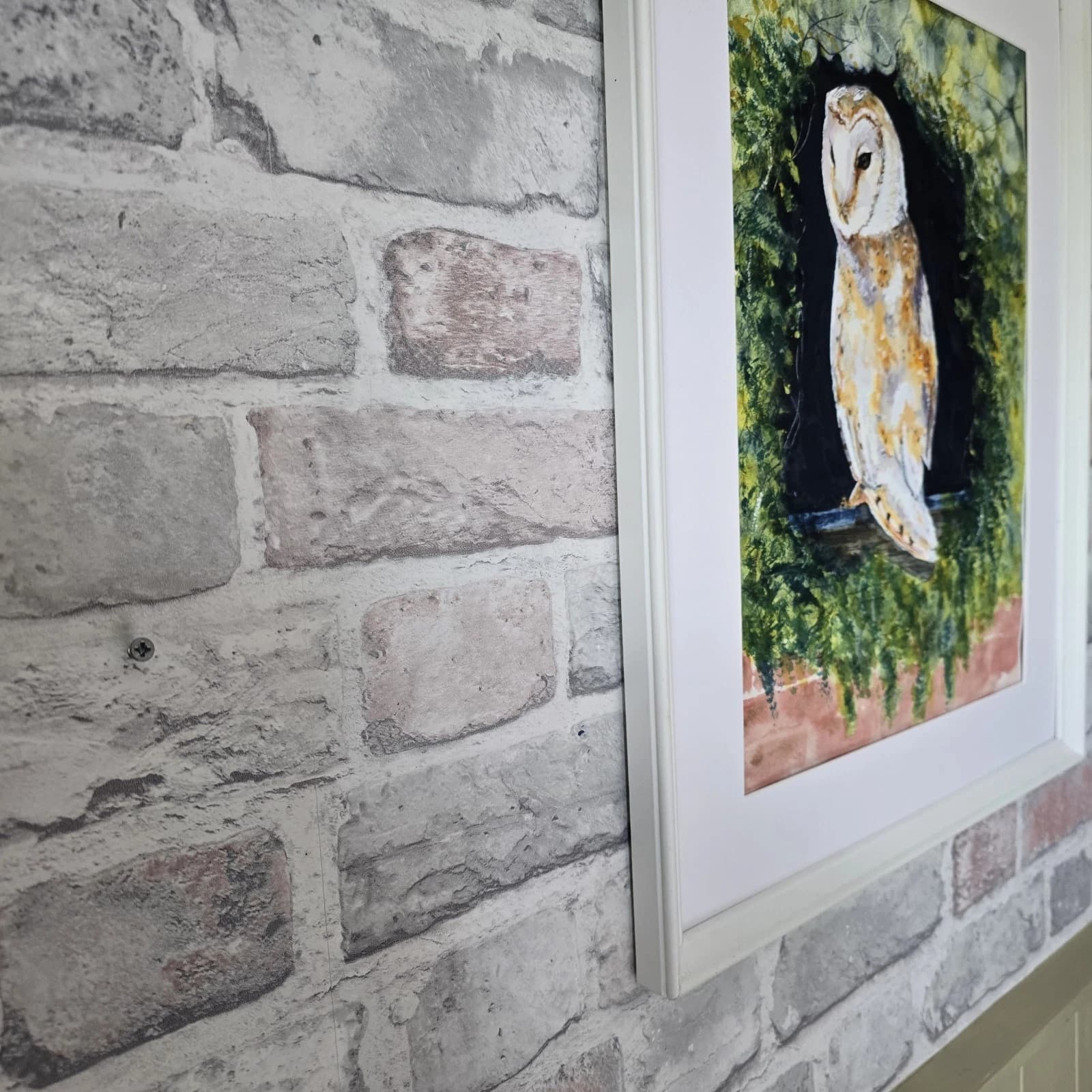 Barn Owl Watercolour Painting, Framed Wildlife thumbnail 13