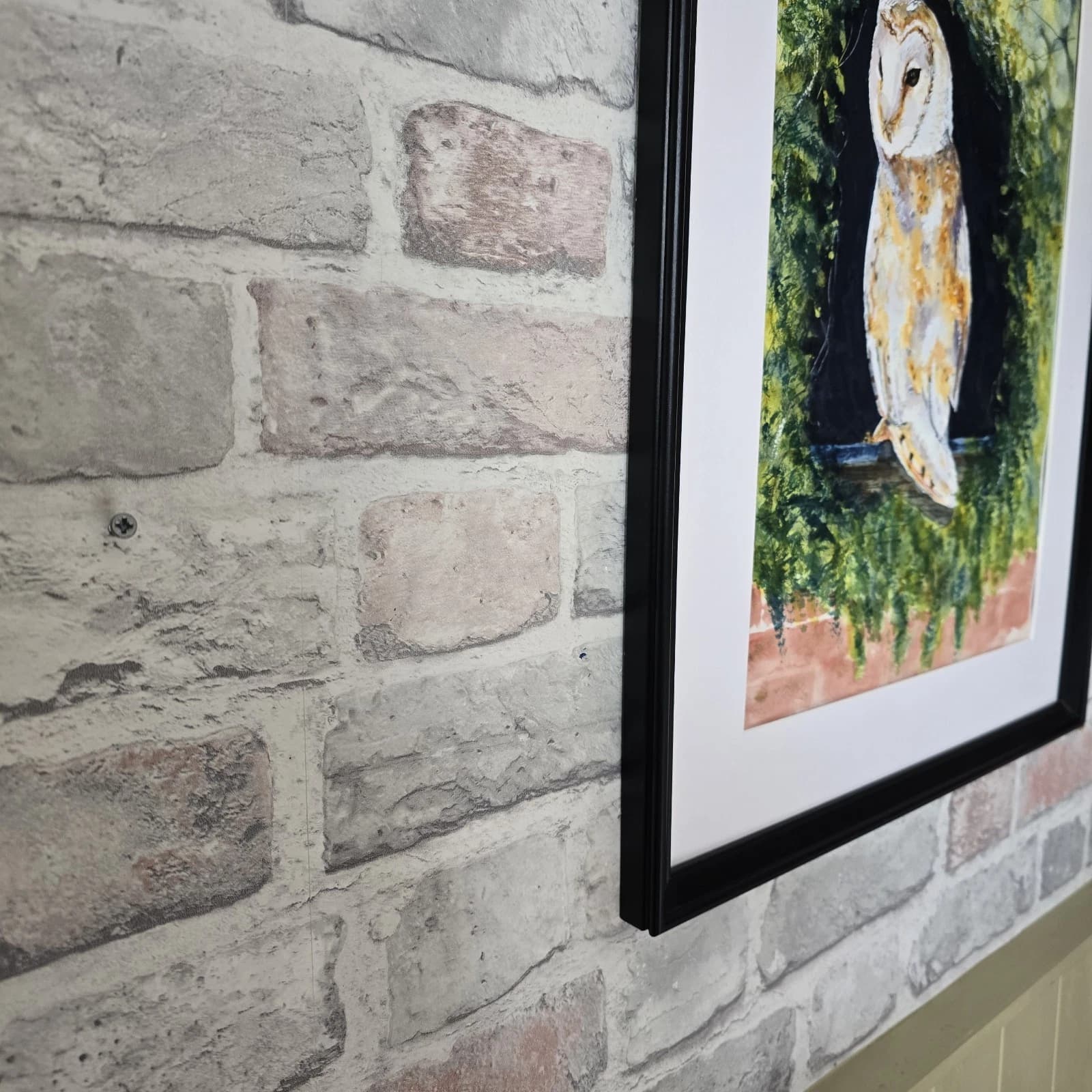 Barn Owl Watercolour Painting, Framed Wildlife thumbnail 7