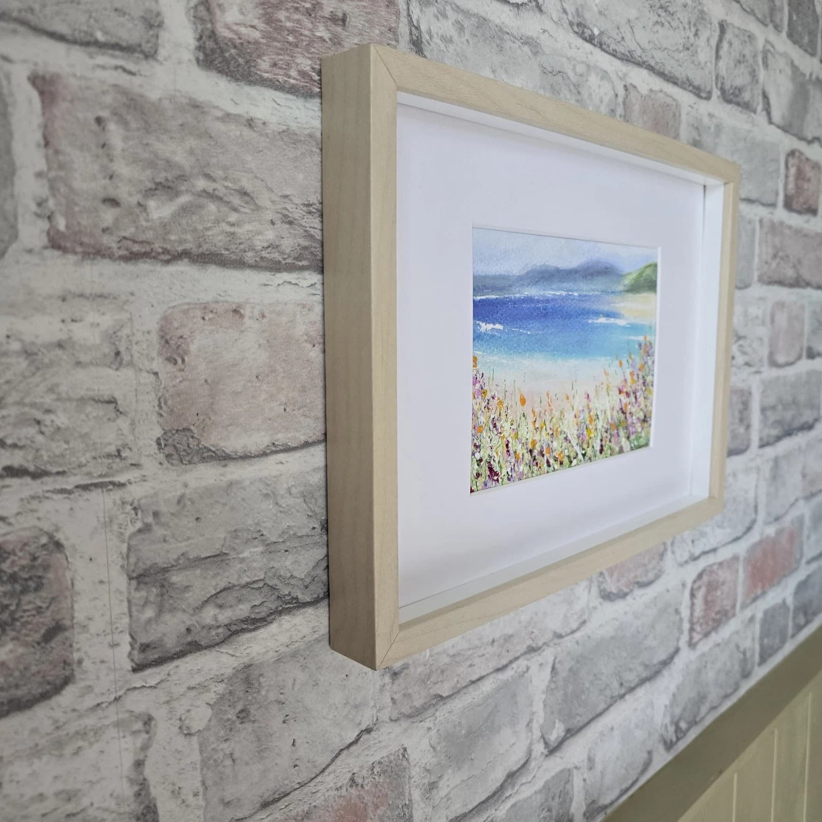 Coastal Floral Acrylic Painting thumbnail 3