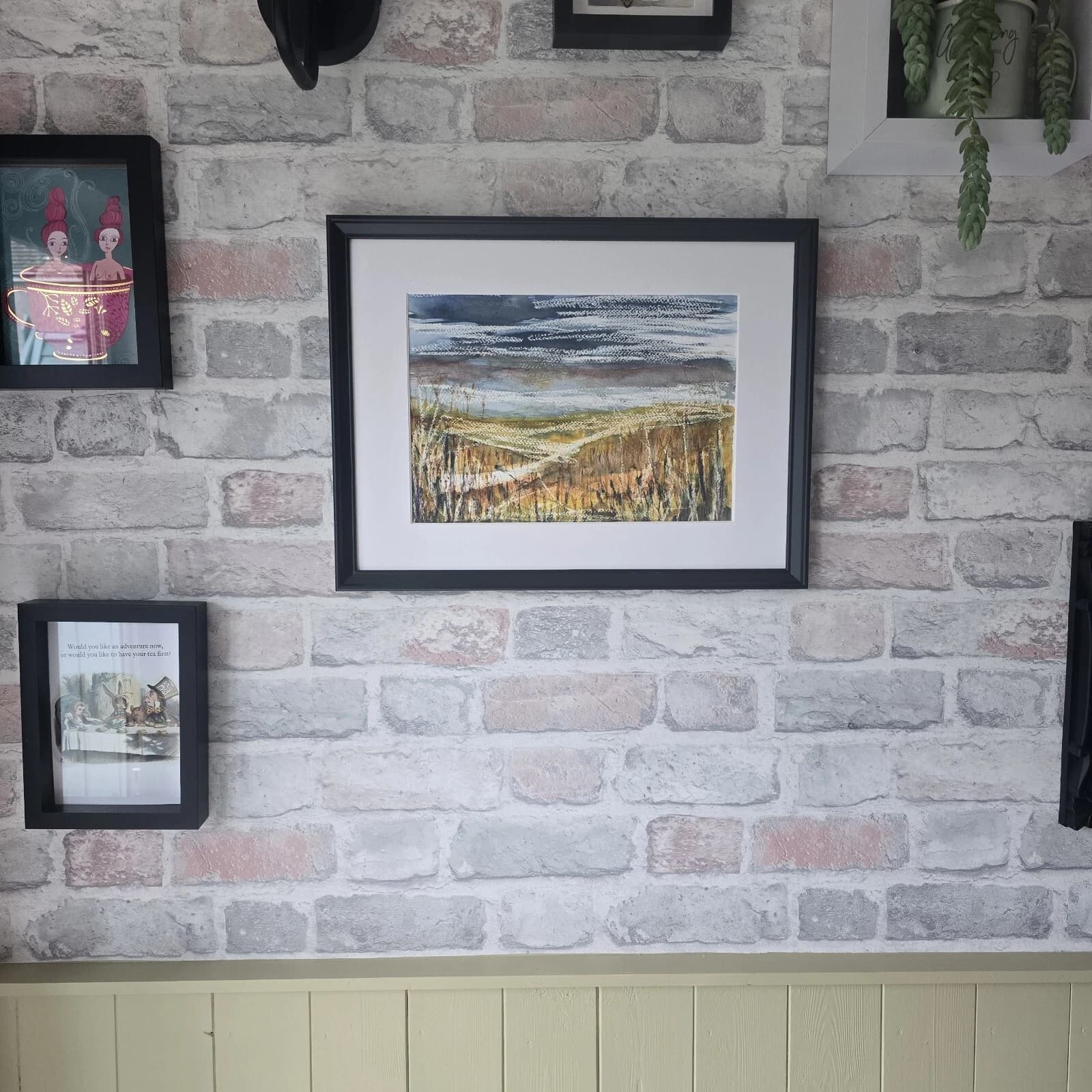 Contemporary Coastal Landscape Watercolour Painting Framed thumbnail 7