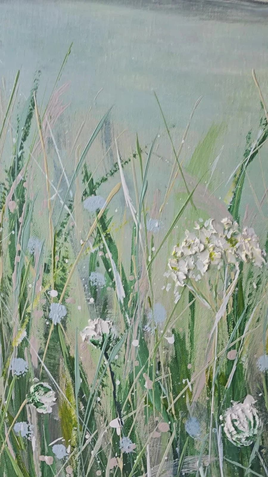 Extra Large 1.5m X 1m Landscape Painting Coastal Floral Calming thumbnail 2