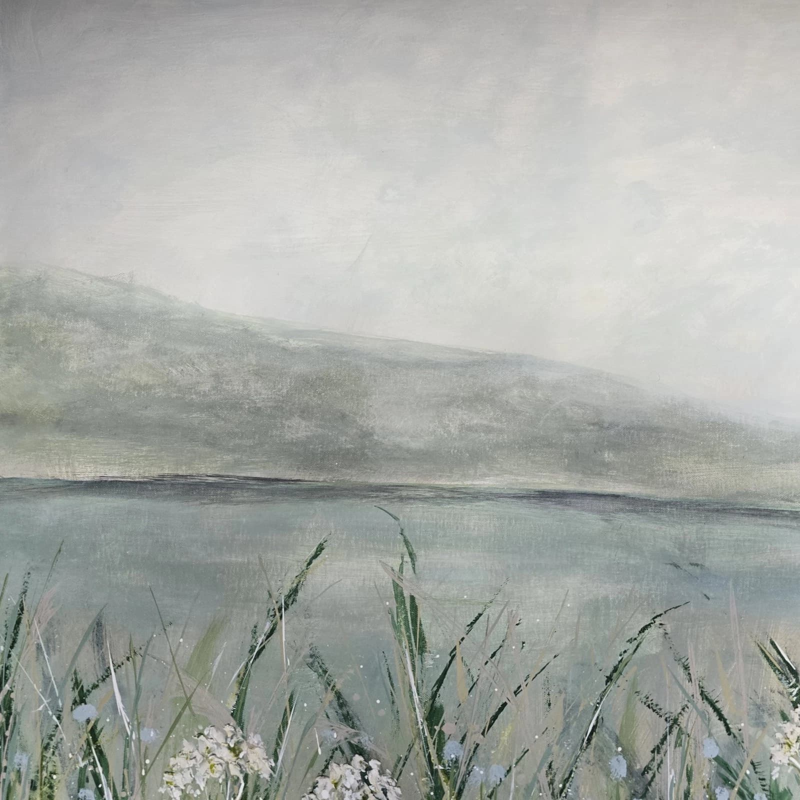 Extra Large 1.5m X 1m Landscape Painting Coastal Floral Calming thumbnail 11