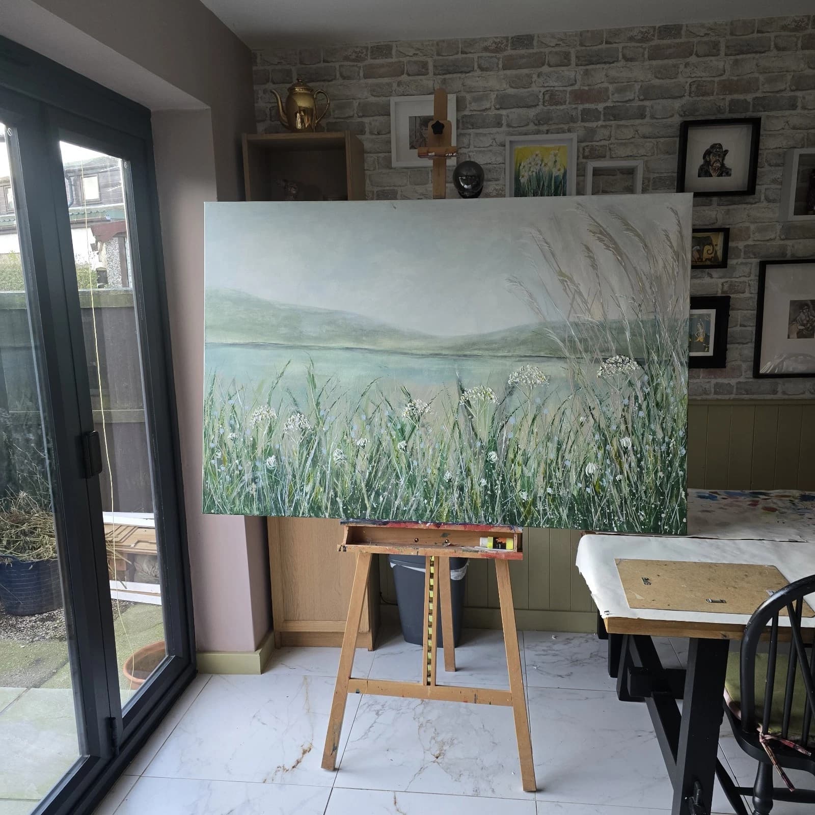 Extra Large 1.5m X 1m Landscape Painting Coastal Floral Calming thumbnail 24
