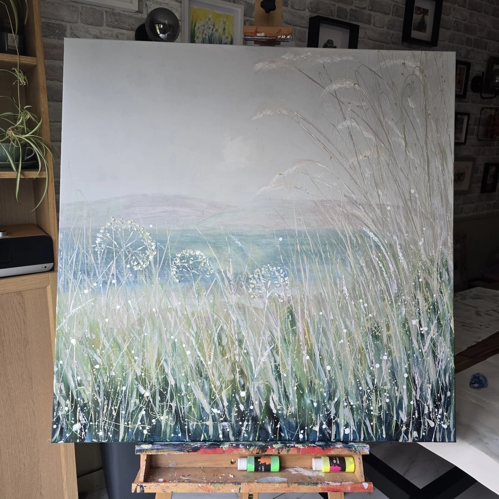 Extra Large 1m X 1m Landscape Painting Floral Calming thumbnail 14