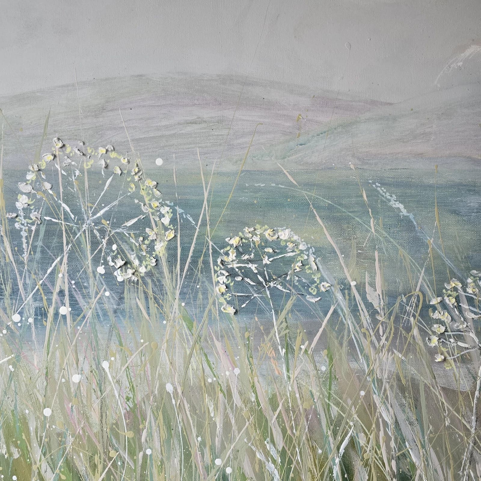 Extra Large 1m X 1m Landscape Painting Floral Calming thumbnail 16