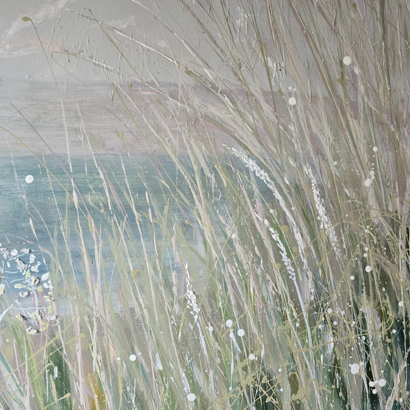 Extra Large 1m X 1m Landscape Painting Floral Calming thumbnail 17