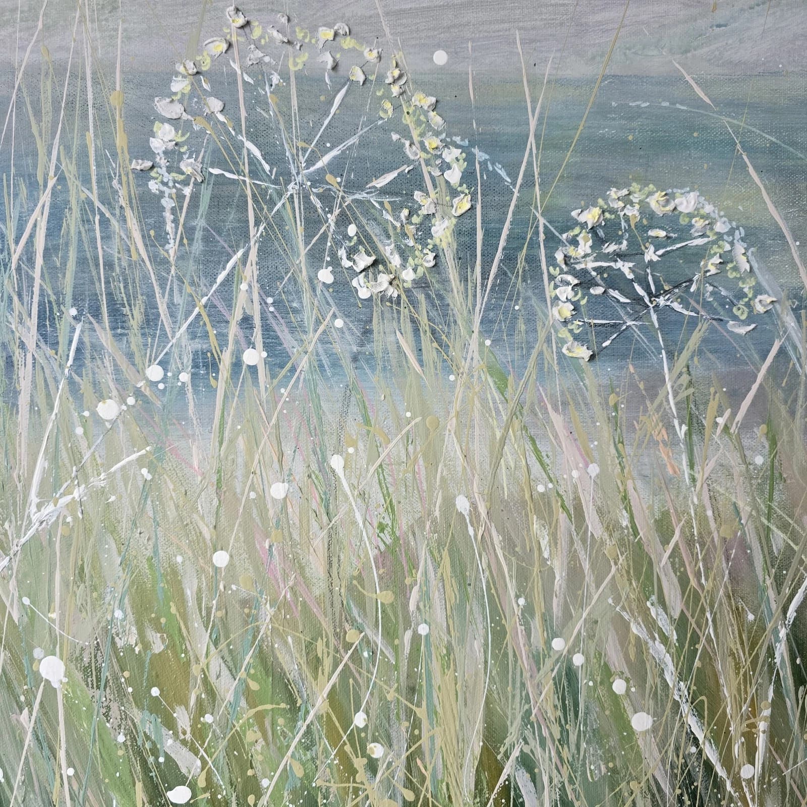Extra Large 1m X 1m Landscape Painting Floral Calming thumbnail 19