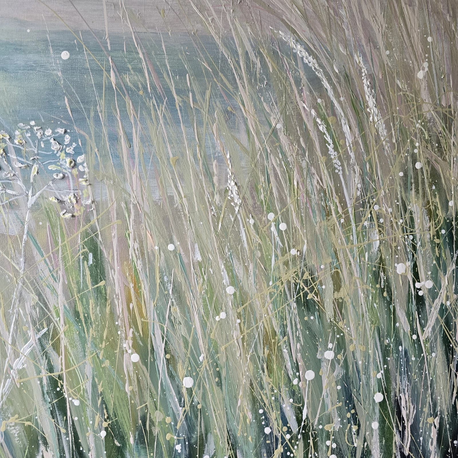 Extra Large 1m X 1m Landscape Painting Floral Calming thumbnail 6