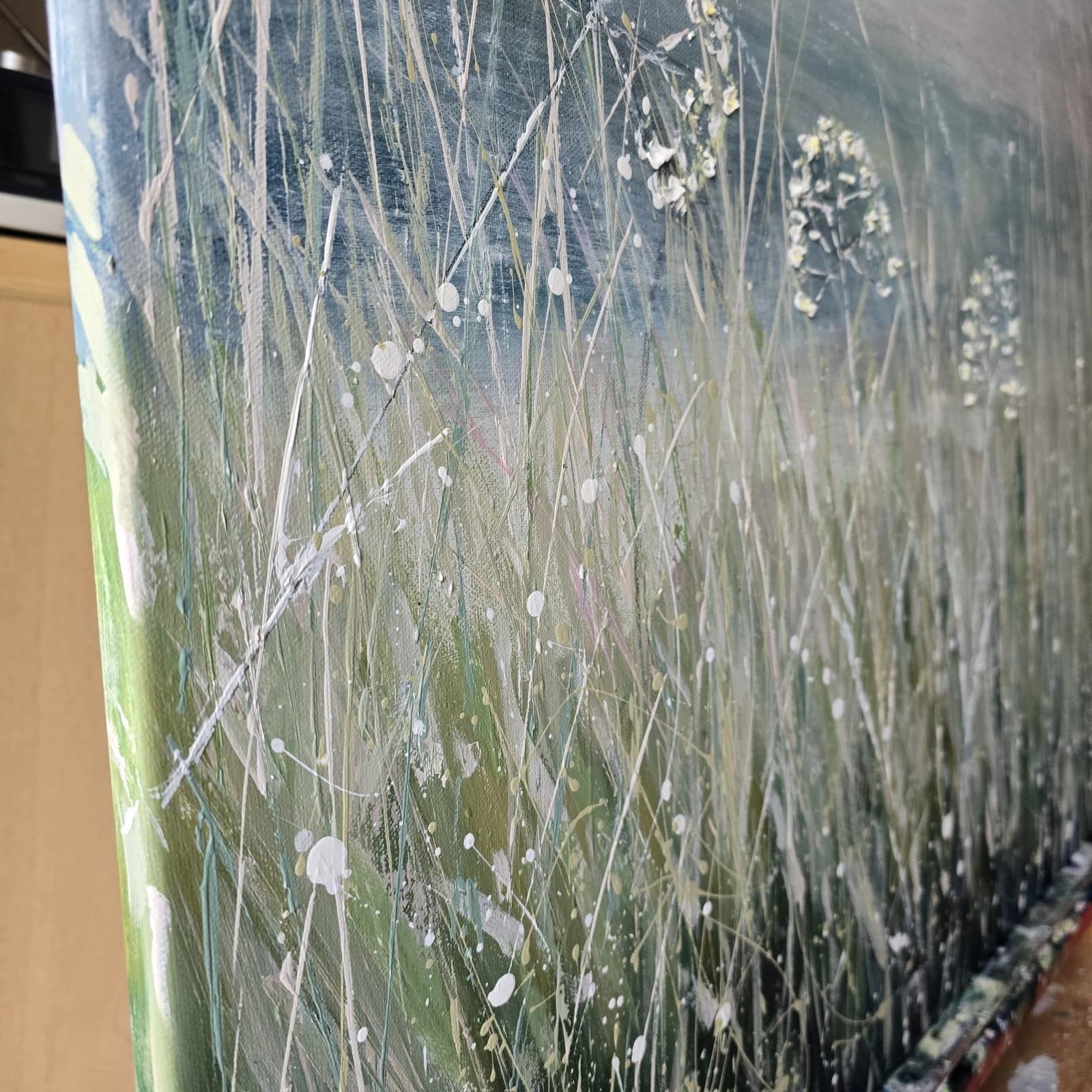 Extra Large 1m X 1m Landscape Painting Floral Calming thumbnail 8