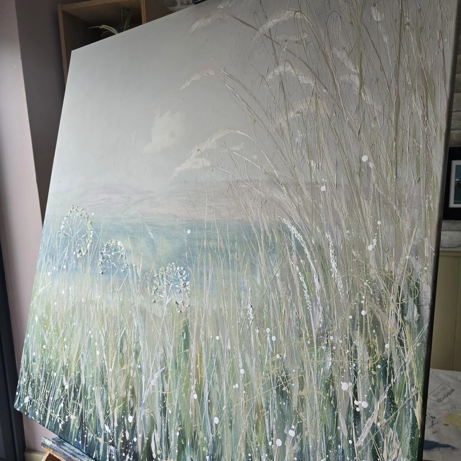 Extra Large 1m X 1m Landscape Painting Floral Calming thumbnail 9