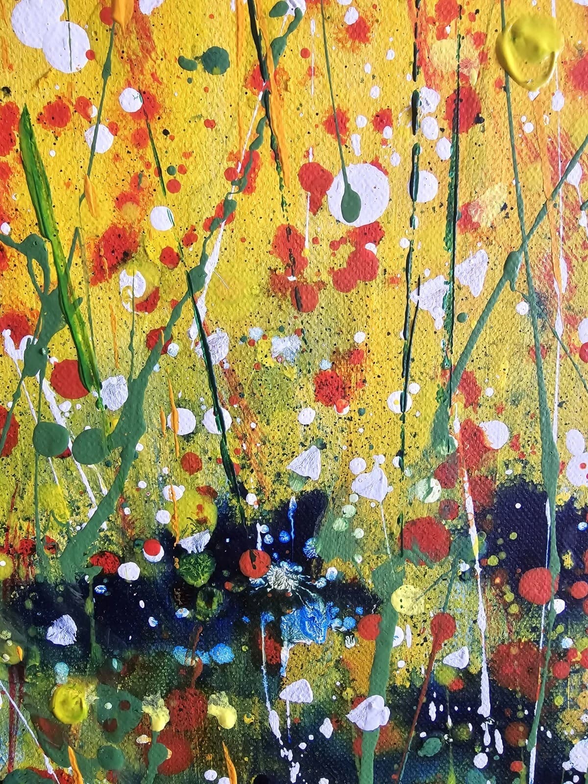Hare in Flowers Large 1mx1m Acrylic Painting Easter Spring Gift thumbnail 14