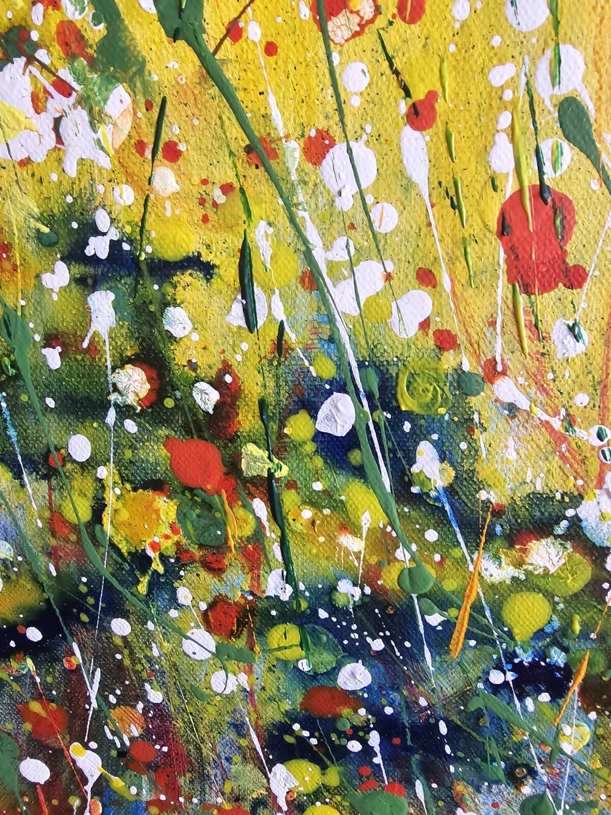 Hare in Flowers Large 1mx1m Acrylic Painting Easter Spring Gift thumbnail 15