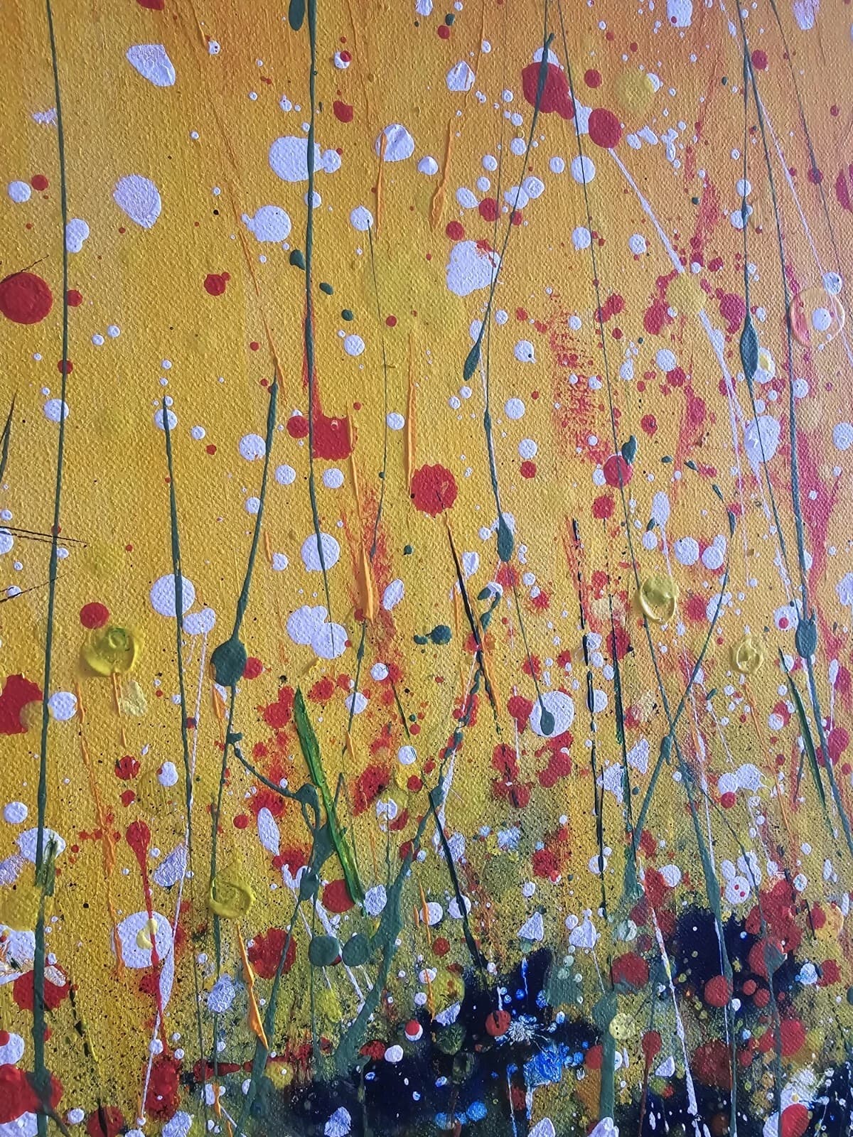 Hare in Flowers Large 1mx1m Acrylic Painting Easter Spring Gift thumbnail 23
