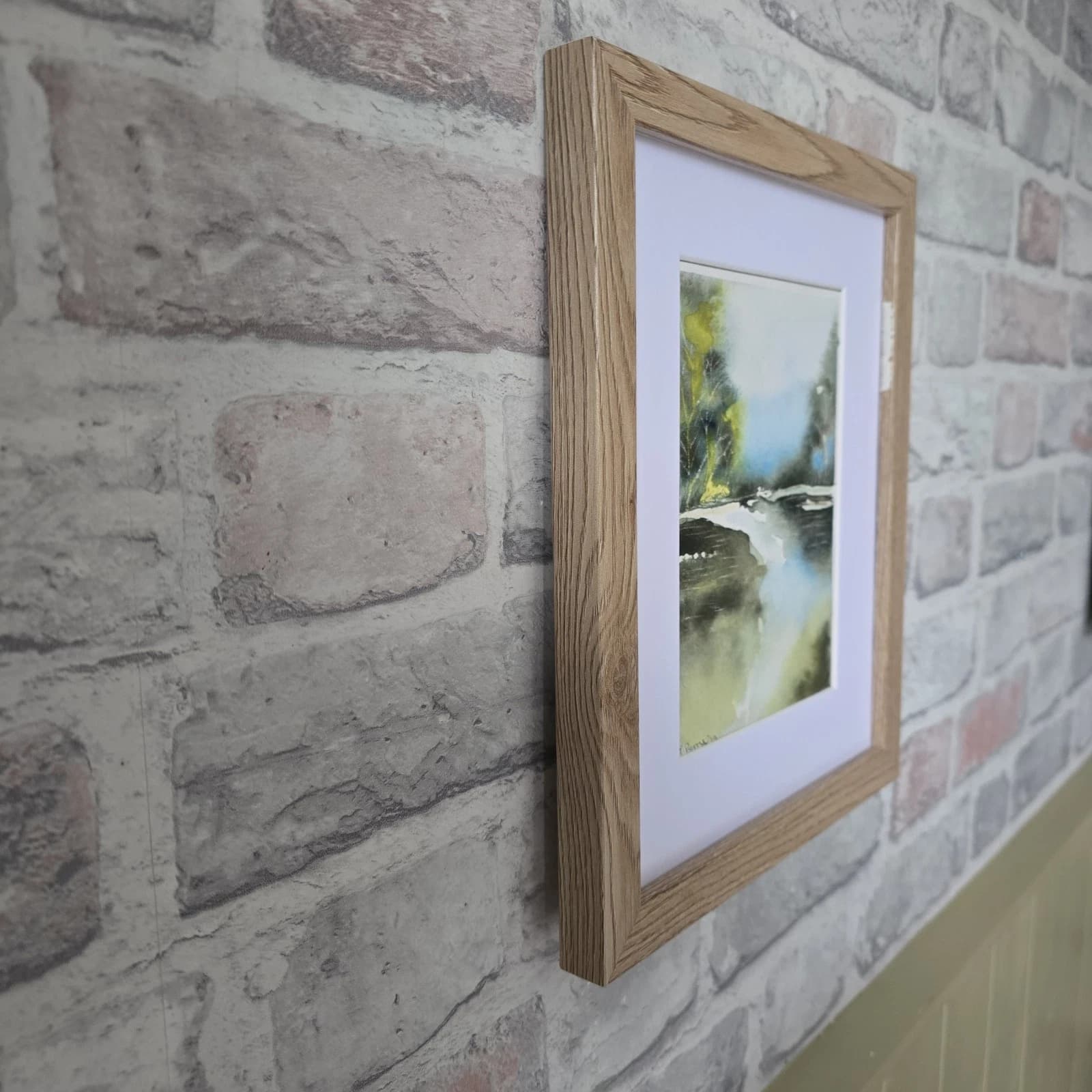 Landscape Watercolour Painting Contemporary Framed thumbnail 4