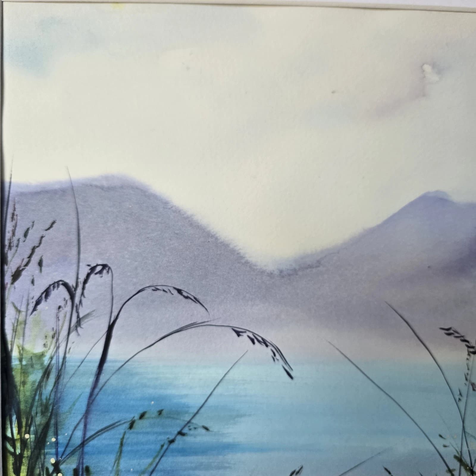 Landscape Watercolour Painting Lake District Contemporary Framed thumbnail 12