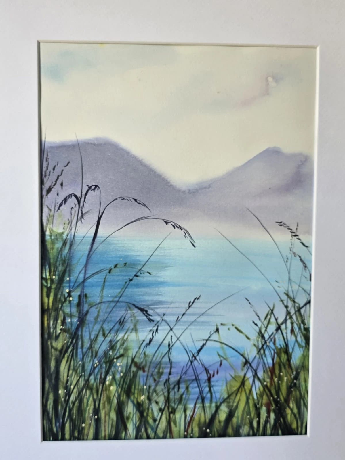 Landscape Watercolour Painting Lake District Contemporary Framed thumbnail 13