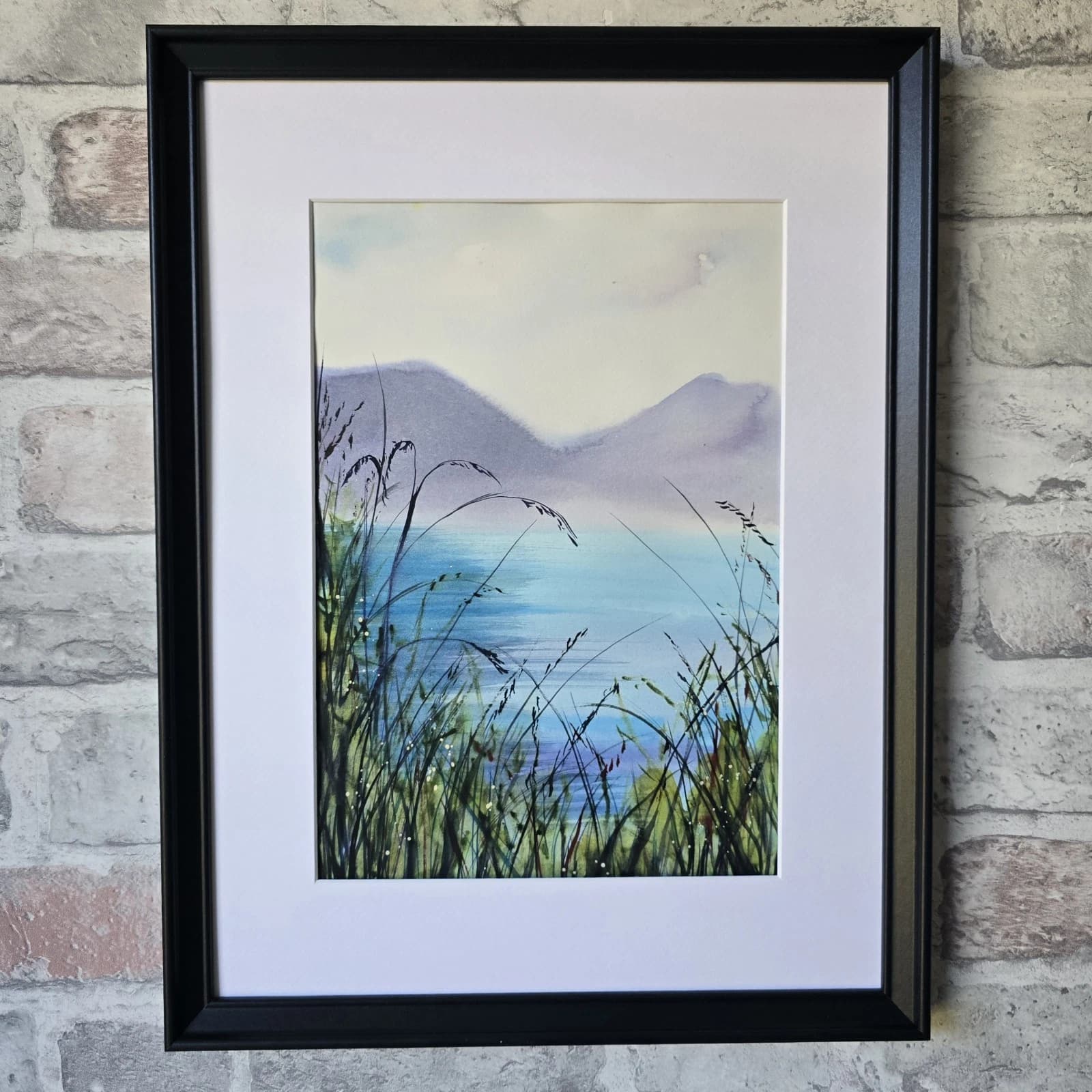 Landscape Watercolour Painting Lake District Contemporary Framed thumbnail 5
