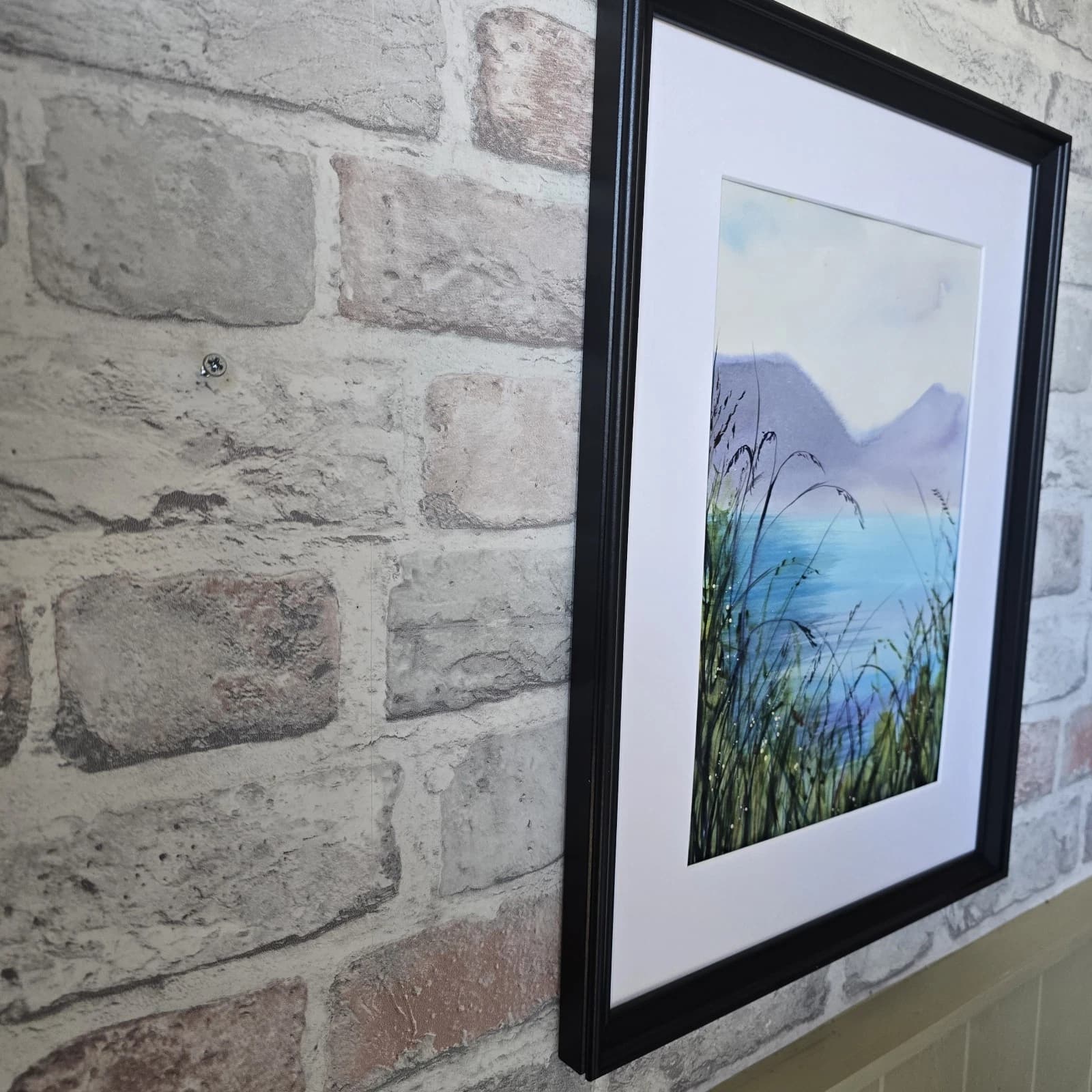 Landscape Watercolour Painting Lake District Contemporary Framed thumbnail 6