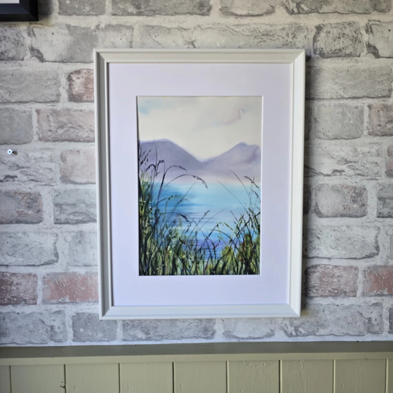 Landscape Watercolour Painting Lake District Contemporary Framed thumbnail 7