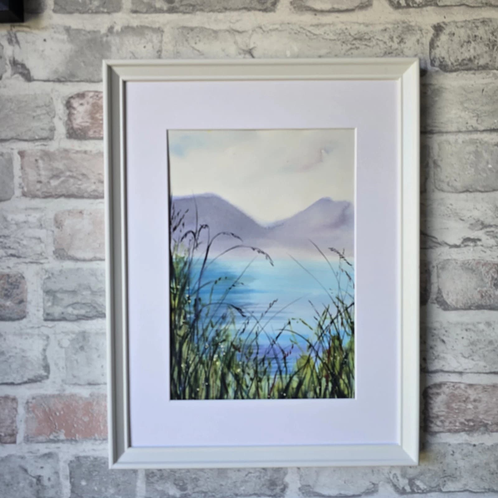 Landscape Watercolour Painting Lake District Contemporary Framed thumbnail 9
