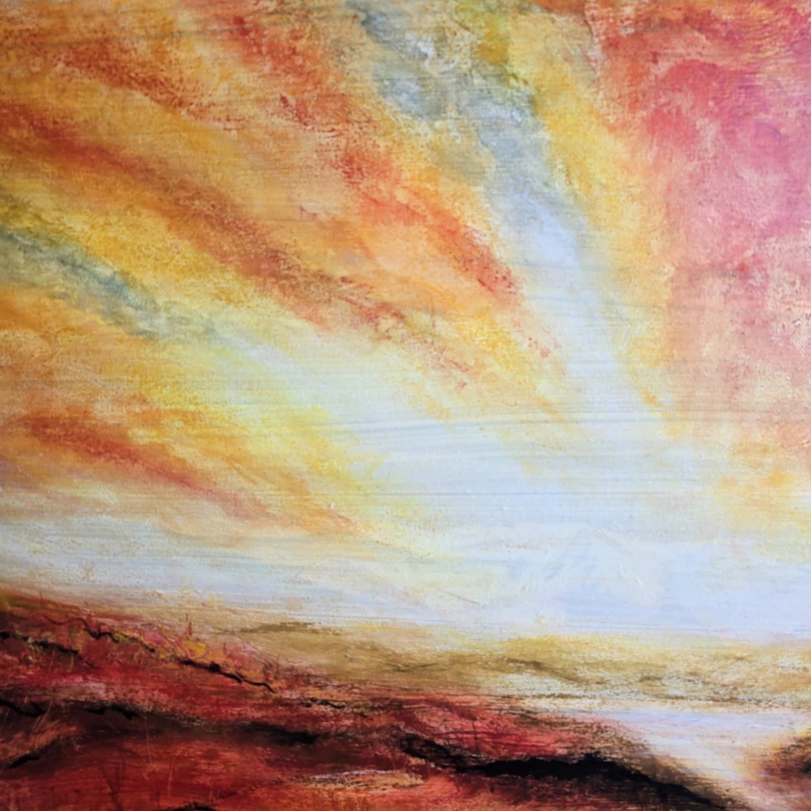 Large Lake District Sunset Painting thumbnail 7