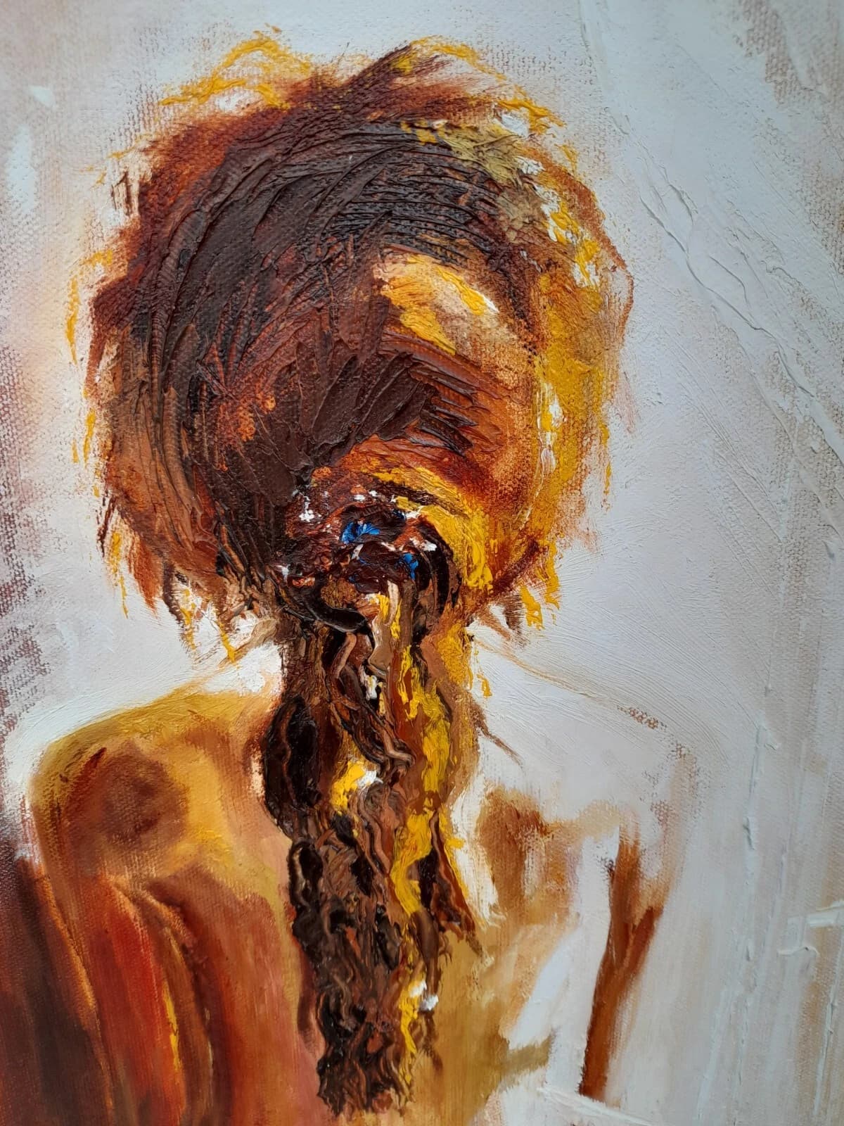 Nude Figure Woman Oil Painting Spa Bath Bathing thumbnail 3