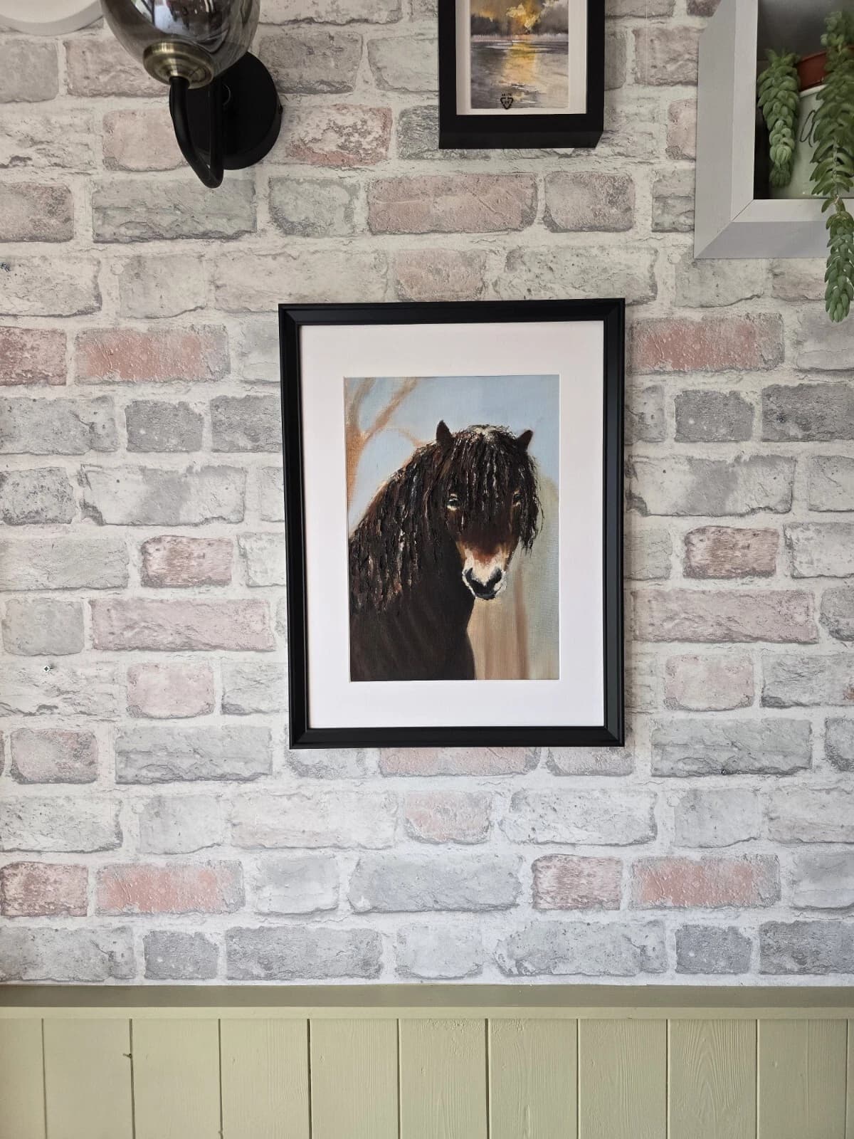 Oil Painting Exmoor Pony Portrait Head Native thumbnail 9