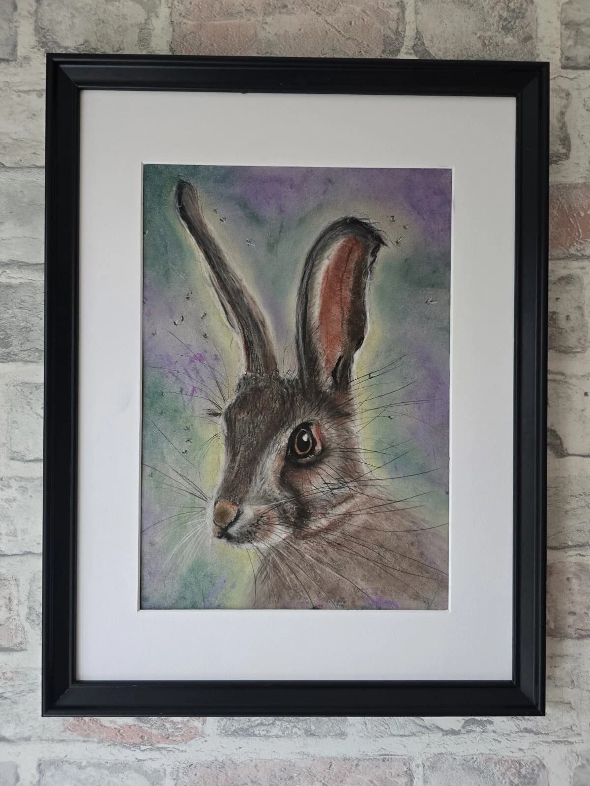 Painting Hare Framed