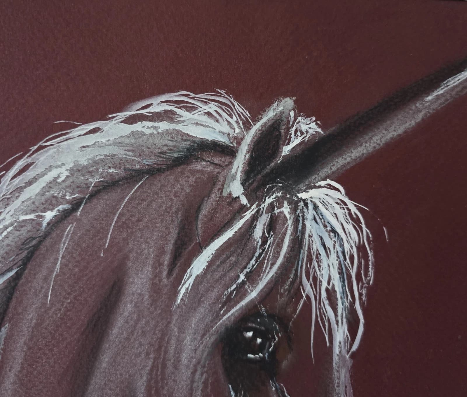 Pastel Painting Unicorn Framed thumbnail 11