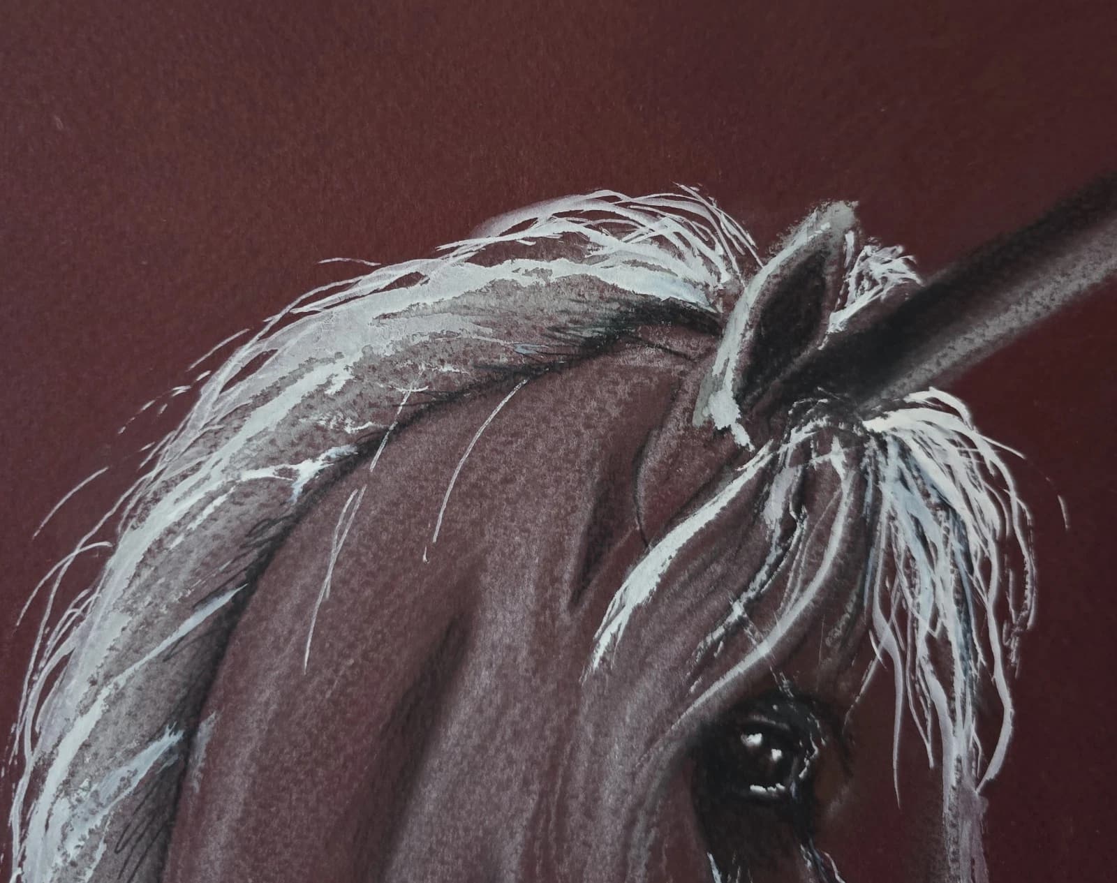 Pastel Painting Unicorn Framed thumbnail 12