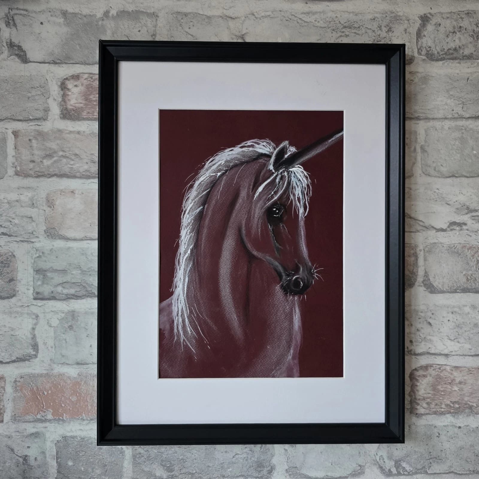 Pastel Painting Unicorn Framed thumbnail 15