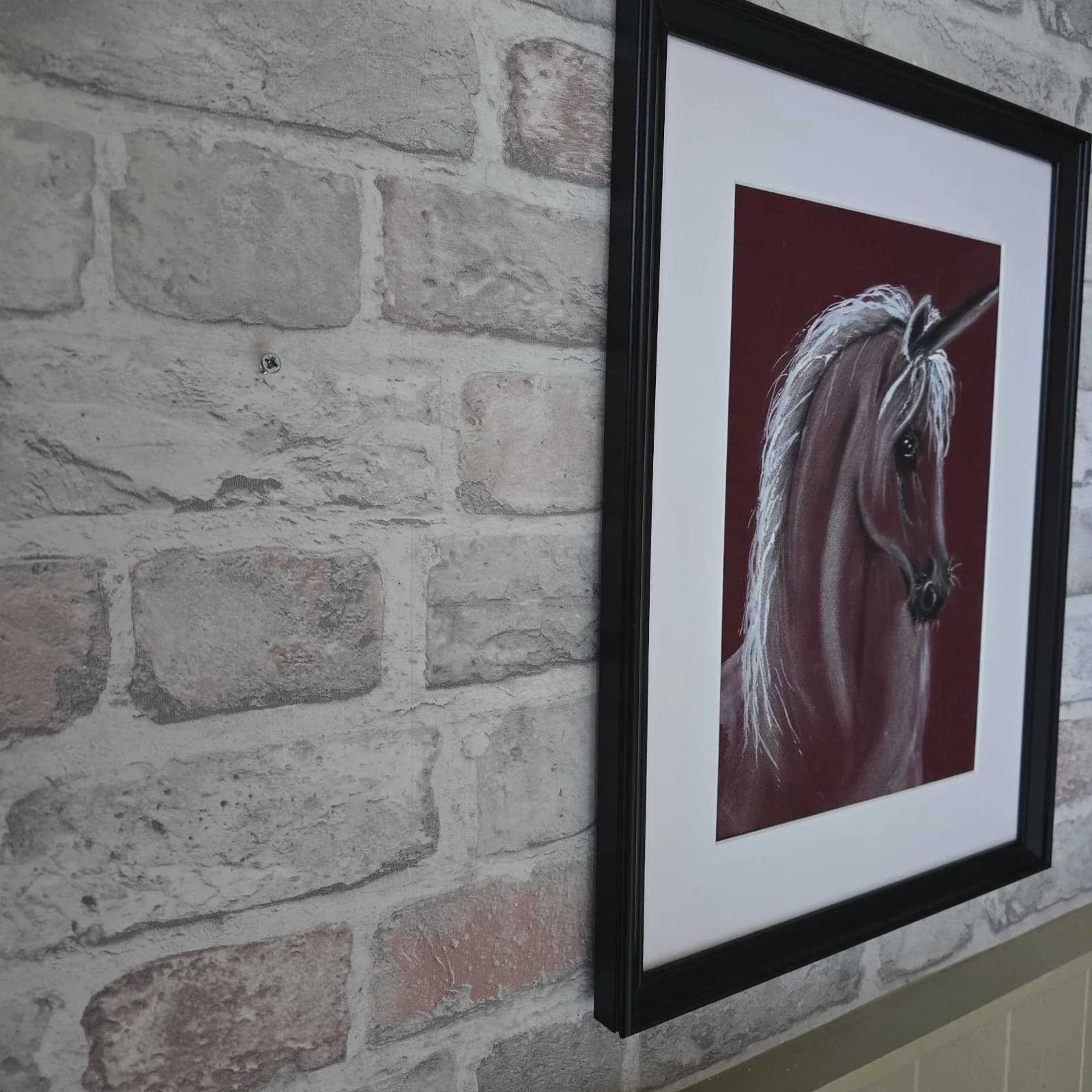 Pastel Painting Unicorn Framed thumbnail 16