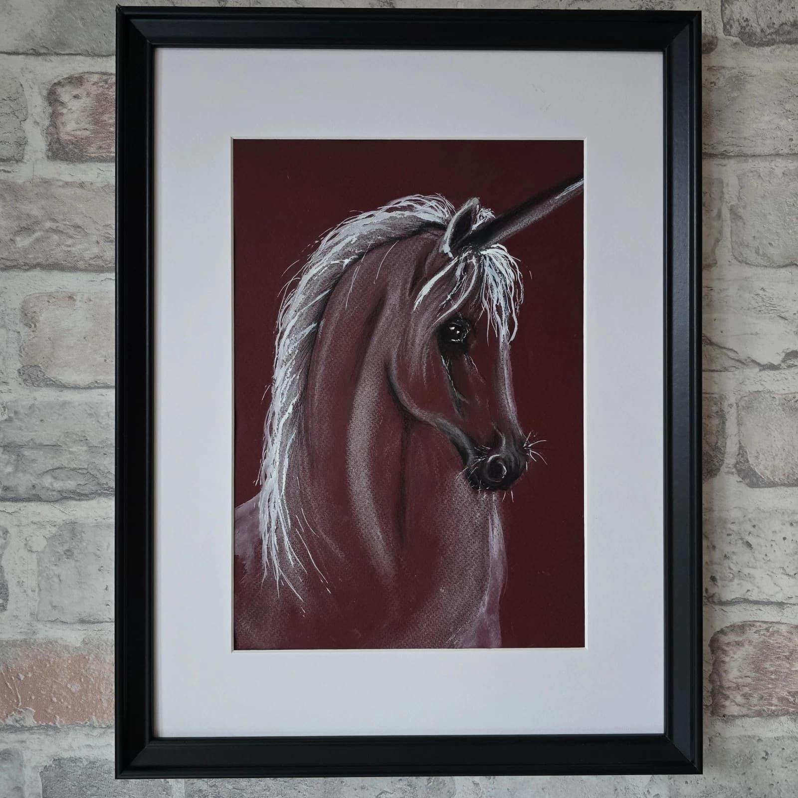 Pastel Painting Unicorn Framed thumbnail 19