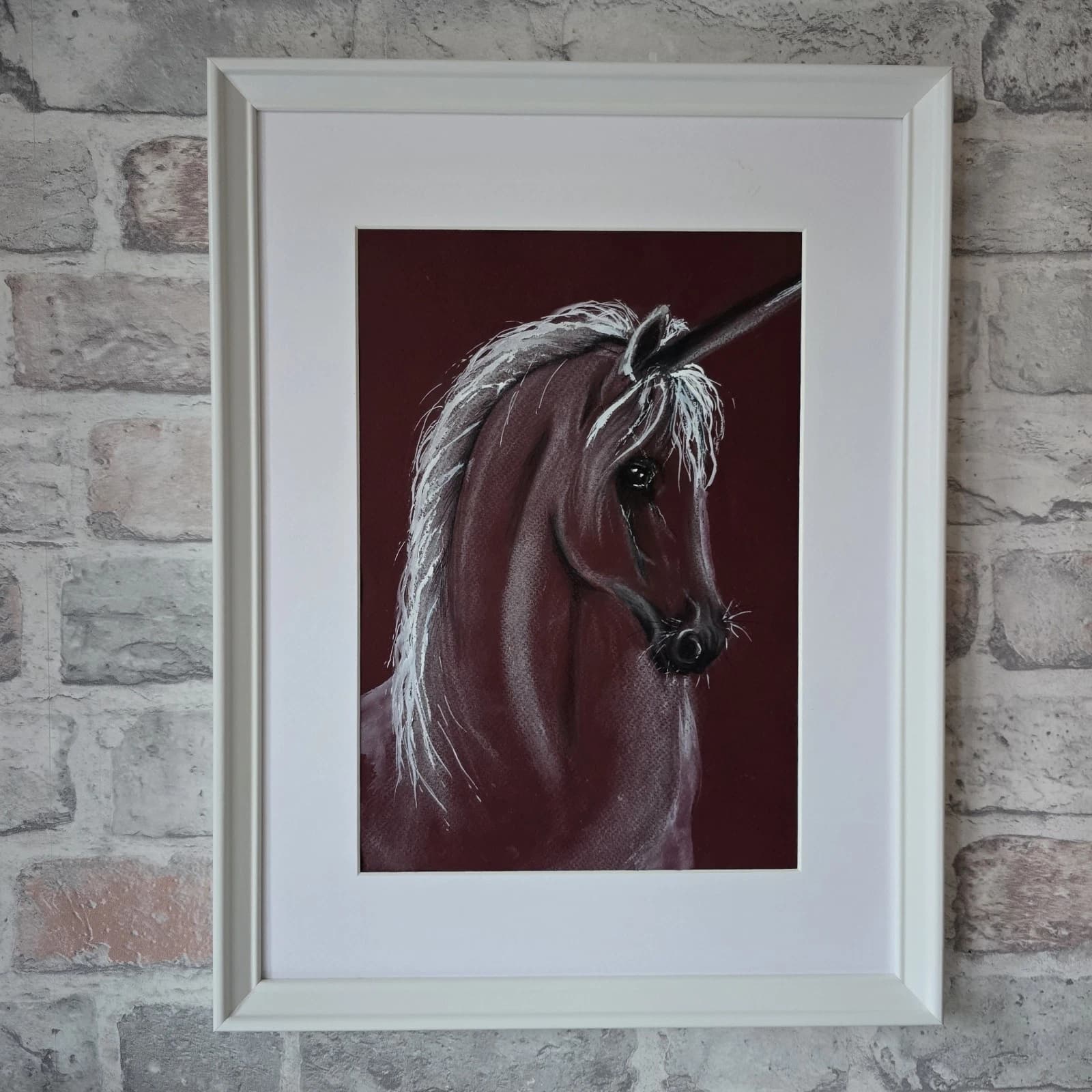 Pastel Painting Unicorn Framed thumbnail 7