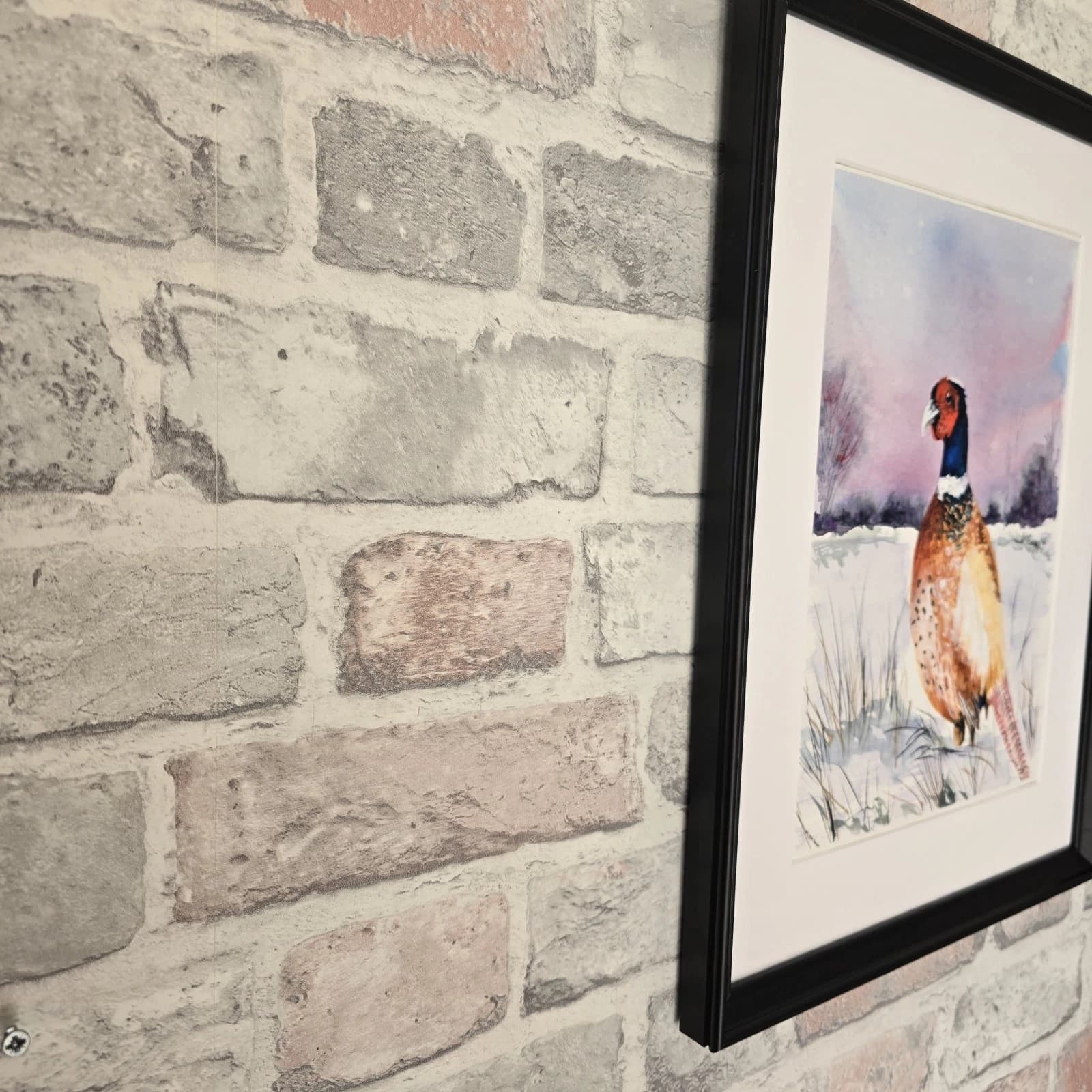 Pheasant Game Bird Watercolour Painting Gift Framed thumbnail 6
