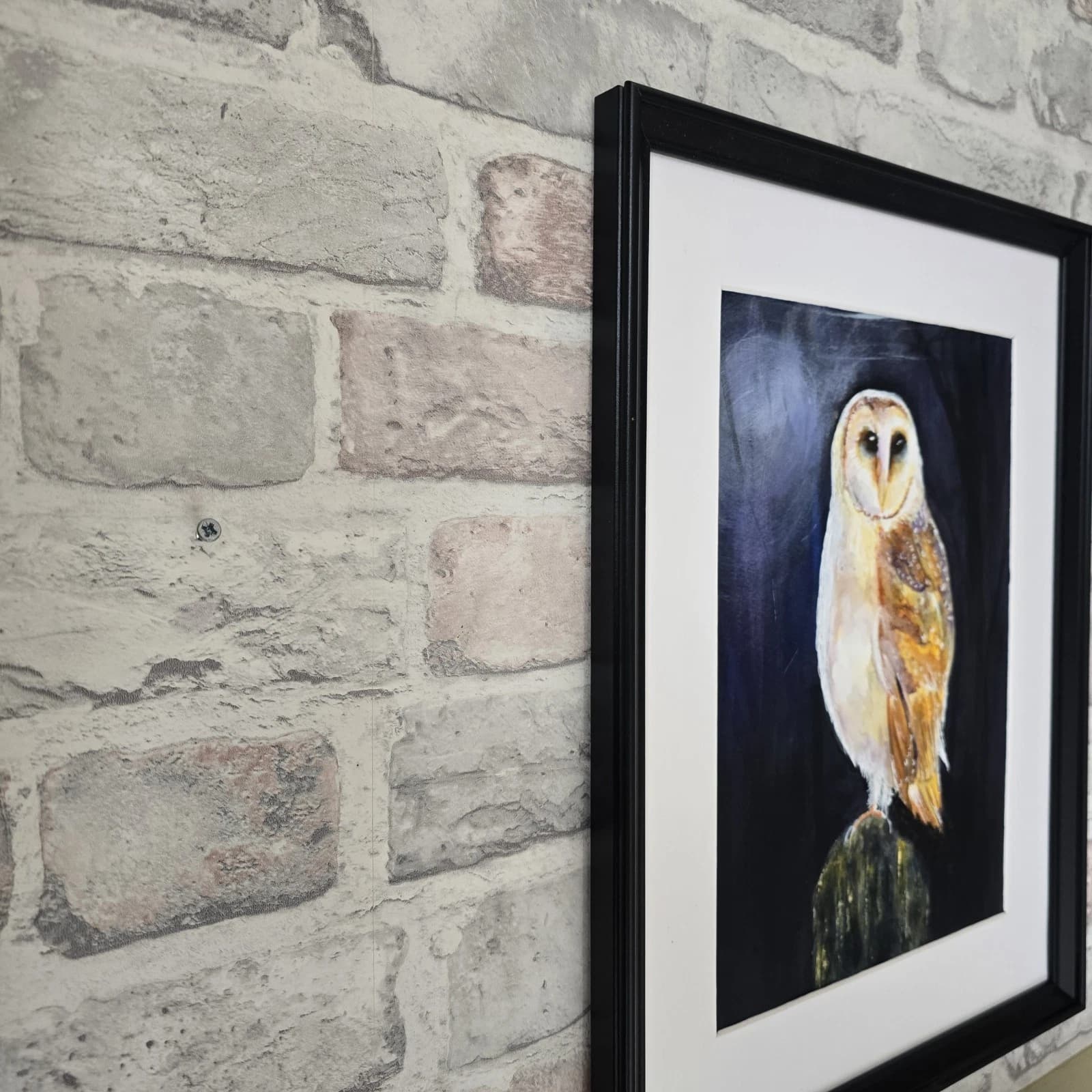 Watercolour Painting Barn Owl Bird Wildlife Art thumbnail 5