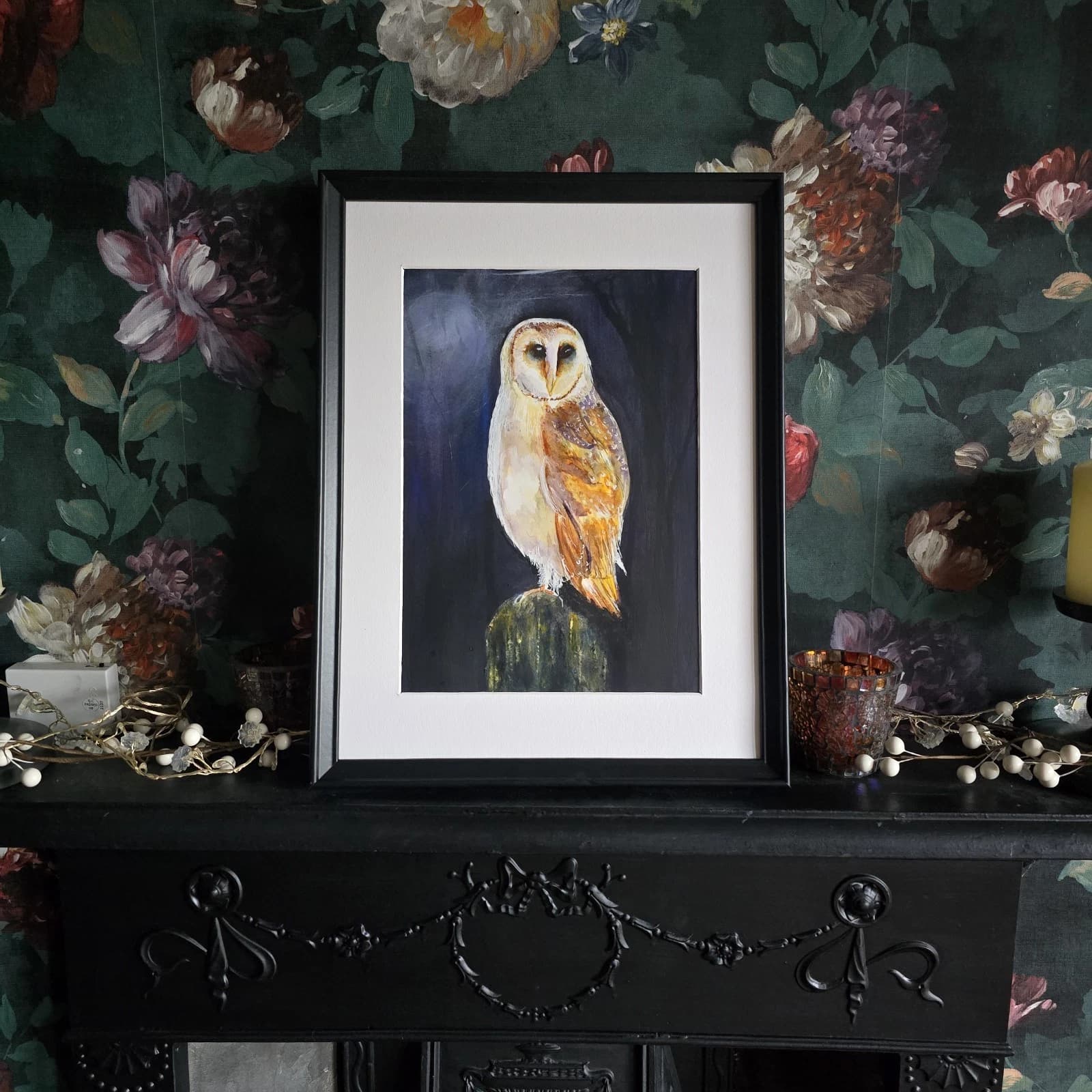 Watercolour Painting Barn Owl Bird Wildlife Art thumbnail 7
